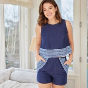 STS, Navy/Placid Zip Back Classic Set. XS.